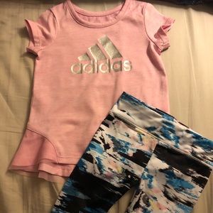 Practically New : Adidas top & pants size 3M
